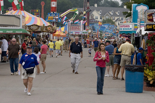 Crowds, Champlain Valley Fair, Champlain Valley Expo Center, Essex Juntion, Vermont 