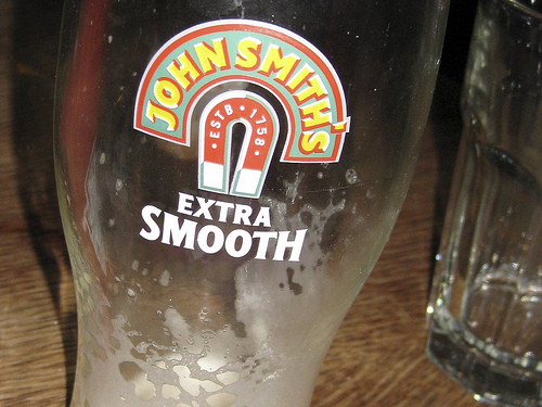 [John Smith's Extra Smooth, London, England, UK.]